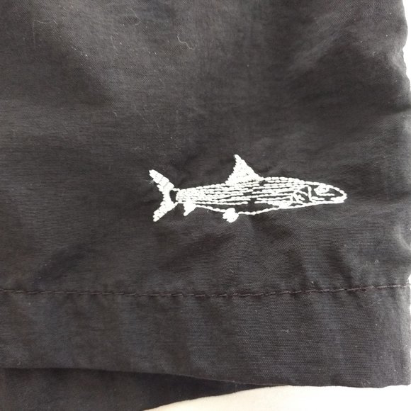 COLUMBIA PFG Swim Trunks Men's S Black Nylon‎ Packable Lined Logo Pocket - Picture 8 of 14